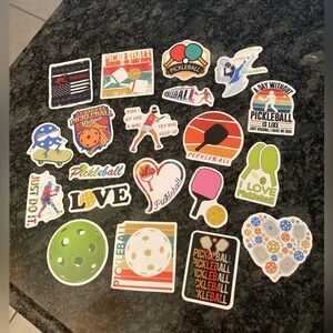 20 PICKLEBALL STICKERS
